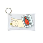 ＋Whimsyの魚市場ねこ Mini Clear Multipurpose Case