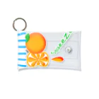 satoharuのオレンジ　ぎゅぎゅぎゅっ Mini Clear Multipurpose Case