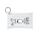 KONKONのLosingDog(負け犬)白黒ver. Mini Clear Multipurpose Case