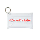 ブラック・ラビットのit's all right（大丈夫だよ）縦書き Mini Clear Multipurpose Case