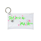 LalaHangeulの花咲く花道だけ歩こう　ハングルデザイン Mini Clear Multipurpose Case