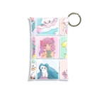 猫のあいさつのねこや女の子たち Mini Clear Multipurpose Case