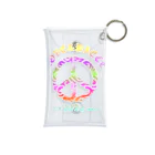 薈.collectionのLove＆peaceシリーズRainbowcolorバージョン Mini Clear Multipurpose Case