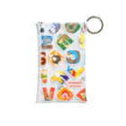 tawtawのAlphabet Animals - square Mini Clear Multipurpose Case