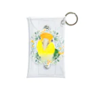 mariechan_koboの031 シロハラインコ オレンジ小花のリース Mini Clear Multipurpose Case