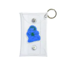 七味の地下室のピースちゃん ミニサイズ(ブルー×グリーン) Mini Clear Multipurpose Case
