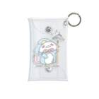 itsuto-こねこしょうしょうめんへらのロゴ「とってきぃたあああ/ぺんぎんver」 Mini Clear Multipurpose Case