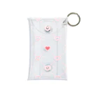 Charmyraのdiagonal grid-heart_mini_clr_pk Mini Clear Multipurpose Case