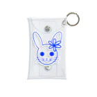 Rabbitflowerのびっくり♥らびこ♥ブルー Mini Clear Multipurpose Case