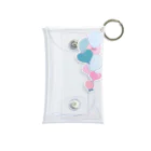 hanaの推し活ショップのblue ＆ pink balloons Mini Clear Multipurpose Case