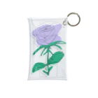 サラスシのmy ROSE パープル Mini Clear Multipurpose Case