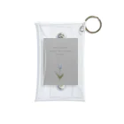 rilybiiのTULIP, white gray blue . Mini Clear Multipurpose Case