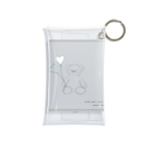 rilybiiの🧸 Bear and heart balloon.  Mini Clear Multipurpose Case