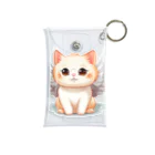 Vasetti_pressの可愛いねこ天使 Mini Clear Multipurpose Case