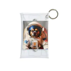 ✨そうのオリジナルグッズ✨の宇宙飛行士犬だワン！！ Mini Clear Multipurpose Case