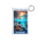 kazu_gの夕暮れの海の底！Under the SEA at sunset Mini Clear Multipurpose Case