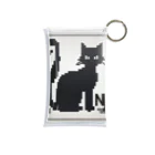 &AIのピクセルアート黒猫　24 Mini Clear Multipurpose Case