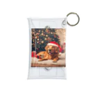 yumena_のクリスマスを満喫する犬 Mini Clear Multipurpose Case