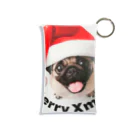 isshi1002のXmas Pug ミニクリアマルチケース