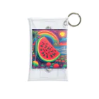 PSYCHEDELIC ARTのPSYCHEDELICスイカ Mini Clear Multipurpose Case