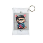 非常口社長のヒップホップ猫 Mini Clear Multipurpose Case