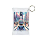 Artful Whiskersの一人旅の少女 Mini Clear Multipurpose Case