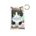 yoiyononakaのお餅と白黒猫 Mini Clear Multipurpose Case