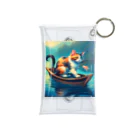 桜猫店-sakuraneko-の釣り猫君 Mini Clear Multipurpose Case