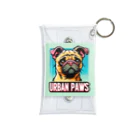 Urban pawsの情けない顔のパグチワワ「Urban paws」 Mini Clear Multipurpose Case