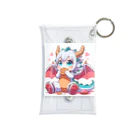 可愛らしいドラゴンのイラストグッズ店のアニメにただようかわいらしいドラゴン Mini Clear Multipurpose Case