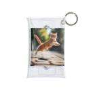 emeralのジャンプする猫 Mini Clear Multipurpose Case