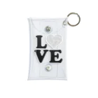 【volleyball online】の「ＩLOVE バレーボール」 Mini Clear Multipurpose Case