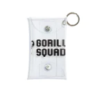 GORILLA SQUAD 公式ノベルティショップのGORILLA SQUAD ロゴ黒 Mini Clear Multipurpose Case