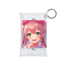 asanonnのリボン付きヘッドバンドな女の子 Mini Clear Multipurpose Case