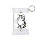 catsの一筆書きで描かれたかわいい猫のイラスト Mini Clear Multipurpose Case