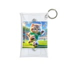 スポーツにゃんこ大戦争のサッカーにゃんこ Mini Clear Multipurpose Case