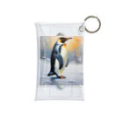 akipen76の困難に立ち向かう勇敢なペンギン Mini Clear Multipurpose Case