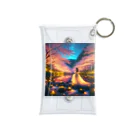 美女 アニメ 風景 の夜桜美女(*´﹃｀*) Mini Clear Multipurpose Case