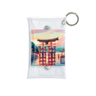 Pixel Art Goodsの厳島神社（pixel art） Mini Clear Multipurpose Case