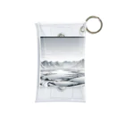 aICreationのモノクロの雪景色 Mini Clear Multipurpose Case