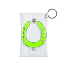 umajoの馬蹄（ホースシュー）Yellow Green Mini Clear Multipurpose Case