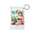 かるるんショップの海と南国と水着と　夏休み Mini Clear Multipurpose Case