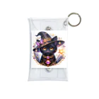 黒猫ギャラリー🐈‍⬛の黒猫の魔法使い Mini Clear Multipurpose Case