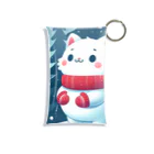 どさんこびより日和の雪ねこ Mini Clear Multipurpose Case