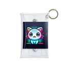 キャピキャピのネオン系の可愛い猫 Mini Clear Multipurpose Case