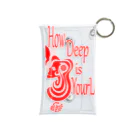 『NG （Niche・Gate）』ニッチゲート-- IN SUZURIのHow Deep Is Your Love（赤） Mini Clear Multipurpose Case