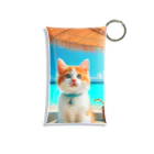 猫と紡ぐ物語の南国の海で一時のバカンスを楽しむ Mini Clear Multipurpose Case