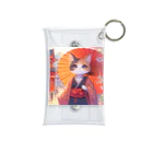 oz-chanの傘をさしている猫_アニメ風2 Mini Clear Multipurpose Case