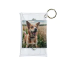 kokin0の畑で微笑む犬 dog smailing in the ground Mini Clear Multipurpose Case