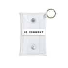 micyorina shopのmicyorina 「NO COMMENT」logo Mini Clear Multipurpose Case